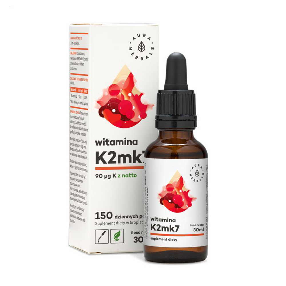 Вітамін K2 Aura Herbals Vitamin K2, 90 мкг, 30 мл